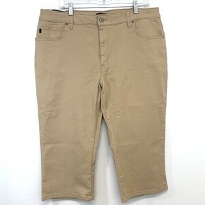 Lee  Relaxed Fit Mid Rise Calf Capri Jeans New Woman 18‎ Neutral Pockets Travel